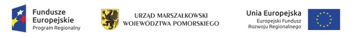 Logo - Fundusze Europejskie Program Regionalny Urząd Marszałkowski Województwa Pomorskiego Unia Europejska
