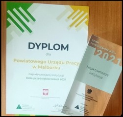 Zdjęcie artykułu PUP w Malborku Najaktywniejszą Instytucją Dnia Przedsiębiorczości